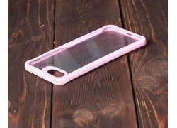 Чехол для iPhone 6/6S IPaky с розовым бампером (прозрачный)