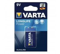 Батарейка алкалиновая VARTA 6LR61 крона/1BL LONGLIFE POWER 4922