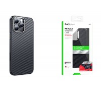 Чехол для телефона iPhone 16 Pro Max HOCO Knight magnetic protective case (черный) (AS7) кевлар