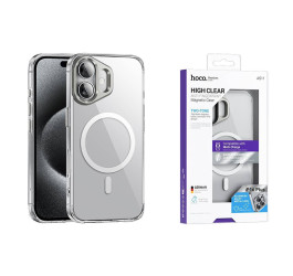 Чехол для телефона iPhone 16 HOCO Vip magnetic protective case (AS11) (прозрачный)