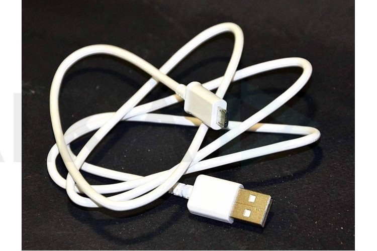 Кабель USB - MicroUSB для Samsung (белый) 1м