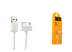 Кабель USB - Lightning 30-Pin HOCO X1 Rapid (iPhone 4) (белый) 1м