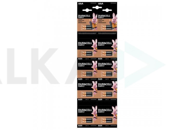 Батарейка алкалиновая Duracell LR03 BL20 20/ААA блистер цена за 20 шт ( отрывной блистер )