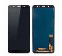 Дисплей для Samsung J810F/DS Galaxy J8 в сборе с тачскрином (черный), OLED (Big glass)