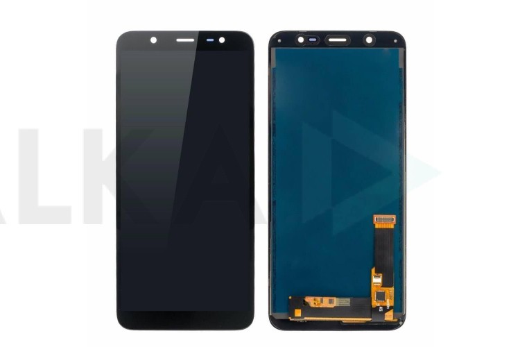 Дисплей для Samsung J810F/DS Galaxy J8 в сборе с тачскрином (черный), OLED (Big glass)