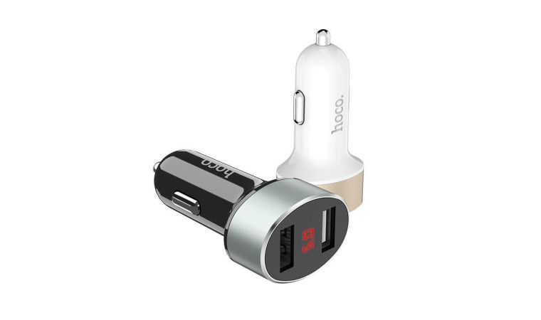 Автомобильное зарядное устройство АЗУ 2USB HOCO Z26 high praise (черный) Автомобильное зарядное устройство АЗУ 2USB HOCO Z26 high praise (черный)