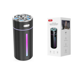 Увлажнитель воздуха HF09 Cool Ambient Night Light Car/Desktop Multi-Purpose Humidifier Sprayer (800mAh) Black