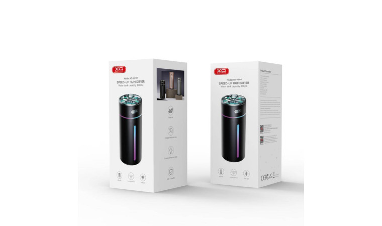Увлажнитель воздуха HF09 Cool Ambient Night Light Car/Desktop Multi-Purpose Humidifier Sprayer (800mAh) Black Увлажнитель воздуха HF09 Cool Ambient Night Light Car/Desktop Multi-Purpose Humidifier Sprayer (800mAh) Black