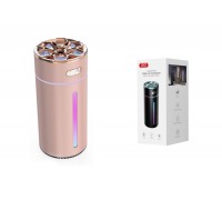 Увлажнитель воздуха XO HF09 Cool Ambient Night Light Car/Desktop Multi-Purpose Humidifier Sprayer (800mAh) Pink