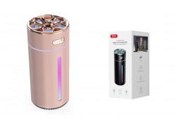 Увлажнитель воздуха XO HF09 Cool Ambient Night Light Car/Desktop Multi-Purpose Humidifier Sprayer (800mAh) Pink