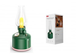 Увлажнитель воздуха XO HF06 Kerosene Lamp Style Colourful Ambient Night Light Humidifying Mist (1200mAh) Green