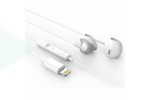 Наушники вакуумные проводные XO EP71 wired metal lighting earphone ( no need bluetooth ) White