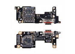 Шлейф для Xiaomi 12T (22071212AG)/ 12T Pro (MZB0CE5RU) с разъемом зарядки + Sim (плата) HQ