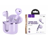 Наушники вакуумные беспроводные HOCO EQ7 Snowflake true wireless BT headset (фиолетовый)