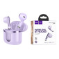 Наушники вакуумные беспроводные HOCO EQ7 Snowflake true wireless BT headset (фиолетовый)