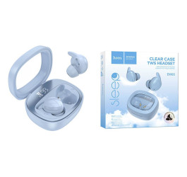 Наушники вакуумные беспроводные HOCO EW65 Shadow true wireless sleep BT headset (синий)