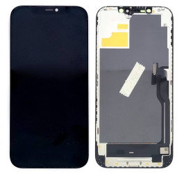 Дисплей для iPhone 12 Pro Max (A2411) в сборе с тачскрином (черный) DD OLED + шлейф для перепайки микросхемы