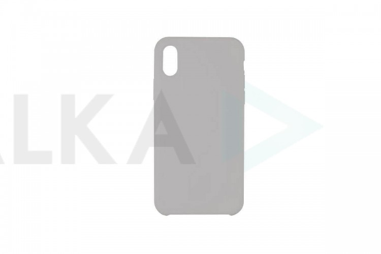 Чехол для iPhone ХR Silicone Case Soft Touch (светло-серый) 26