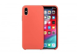 Чехол для iPhone ХR Silicone Case Soft Touch (кораллово-персиковый)