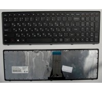 Клавиатура для ноутбука Lenovo IdeaPad Flex 15, G500S, G505S, S500, S510, Z510 черная, рамка черная