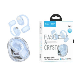 Наушники вакуумные беспроводные HOCO EA3 Talent open true wireless BT headset (светло синий)
