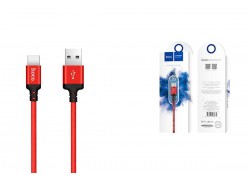 Кабель USB - USB Type-C HOCO X14, 3A (красный) 1м