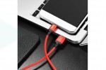 Кабель USB - USB Type-C HOCO X14, 3A (красный) 1м