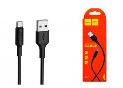 Кабель USB - MicroUSB HOCO X25 2A (черный) 1м