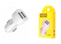 Автомобильное зарядное устройство АЗУ 2USB HOCO Z2A 2400 mAh (белый)