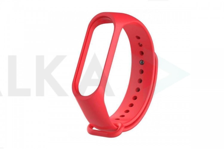 Ремешок силиконовый для XIAOMI MI Band 3/MI Band 4 цвет красный