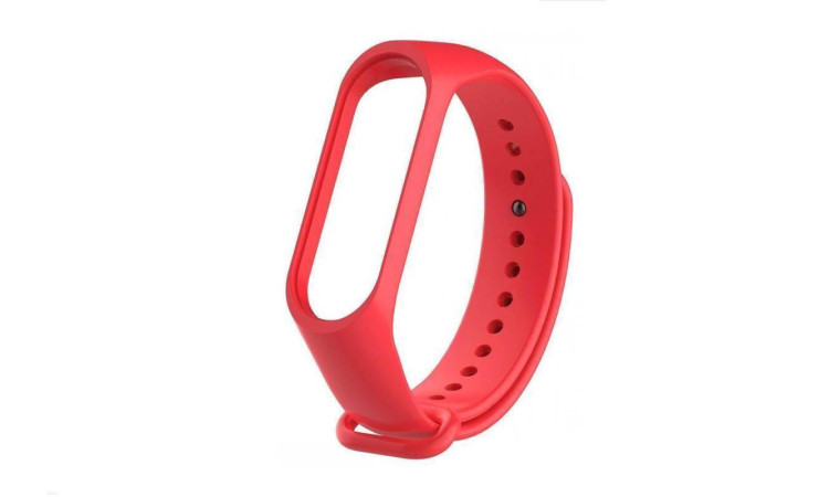 Ремешок силиконовый для XIAOMI MI Band 3/MI Band 4 цвет красный