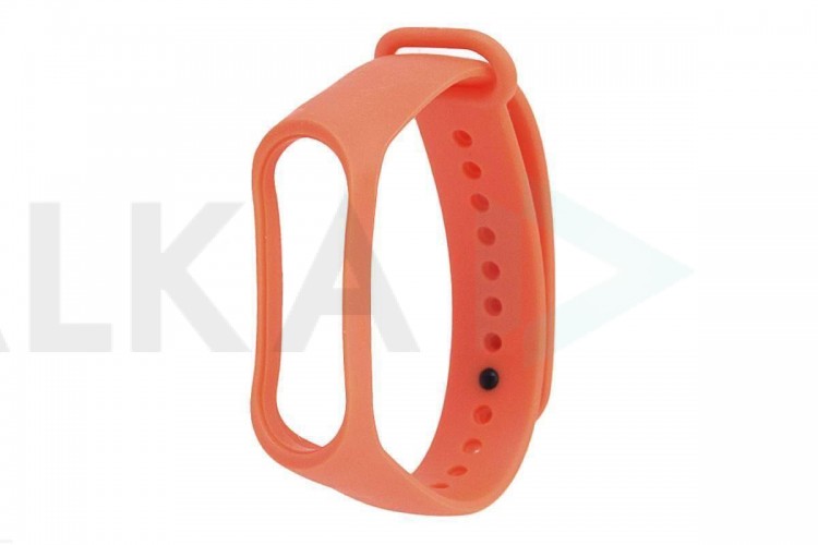 Ремешок силиконовый для XIAOMI MI Band 3/MI Band 4 цвет оранжевый