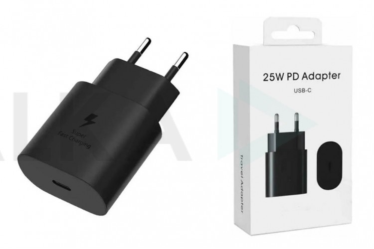 Сетевое зарядное устройство USB-C Samsung PD Adapter 25W (черный) (л.)