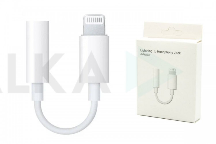 Адаптер для проводной гарнитуры iPhone c 3.5 мм на Lighting (1in1)