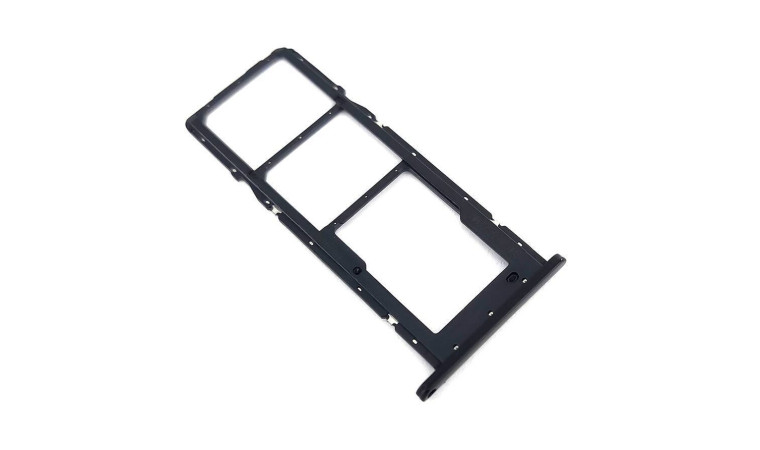 Держатель SIM для Samsung A037F Galaxy A03s (черный)