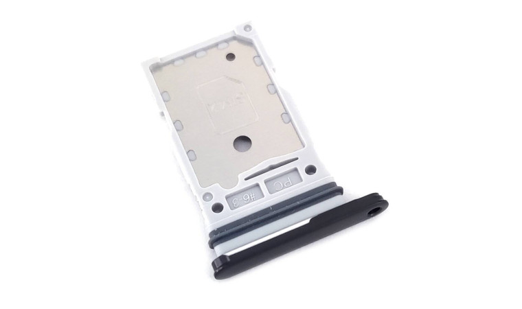 Держатель SIM для Samsung S901B/ S906B Galaxy S22/ S22 Plus (черный)