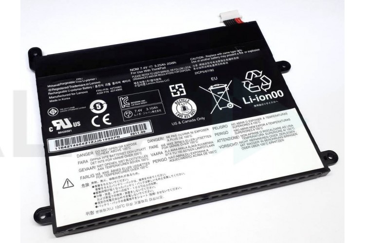 Аккумулятор 42T4963 для планшета Lenovo ThinkPad 1838 7.4V 25Wh ORG