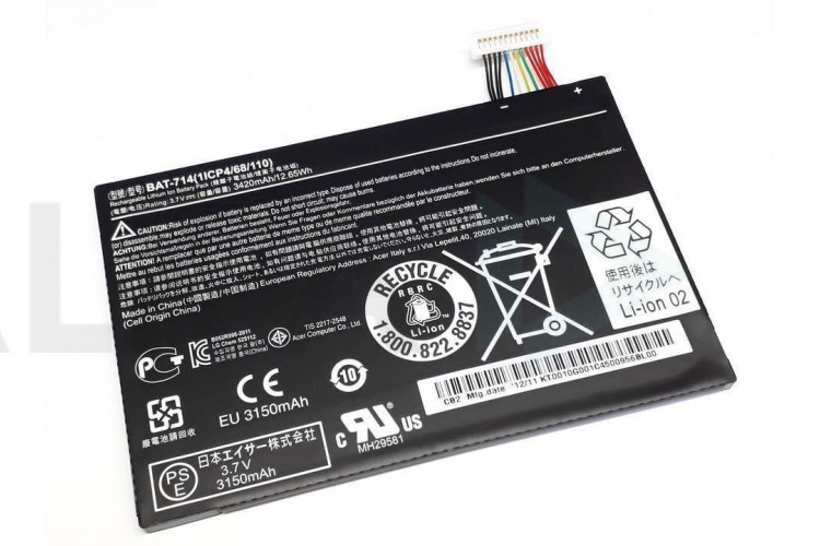 Аккумулятор BAT-714 для планшета Acer Iconia Tab A110 12.65Wh