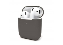 Чехол для наушников AirPods Copy orig. (угольно-серый)
