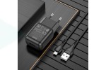 Сетевое зарядное устройство USB + кабель MicroUSB HOCO C96A 2400mAh (черный)