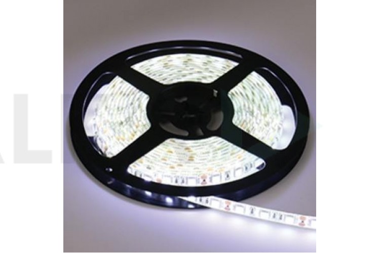 Лента светодиодная Ecola 12V 14.4W/m 60Led/m IP65 6000K 5м 1080Lm/m (герметичная) PRO SMD5050 P5LD14ESB