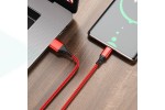 Кабель USB - USB Type-C BOROFONE BX54, 2,4A (красный) 1м (в оплетке)