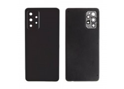 Задняя крышка для Samsung A725F Galaxy A72 + стекло камеры (черный) + проклейка HQ