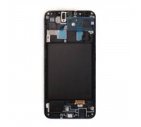Дисплей для Samsung A205FN Galaxy A20 Black в сборе с тачскрином + рамка 100%