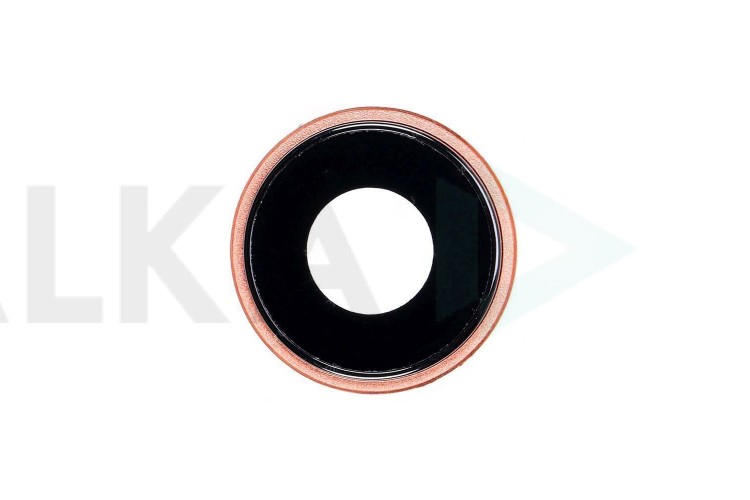 Стекло камеры для iPhone XR + рамка (кораловый)