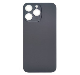 Задняя крышка (стекло) для iPhone 14 Pro Max (черный) легкая установка (литое стекло)