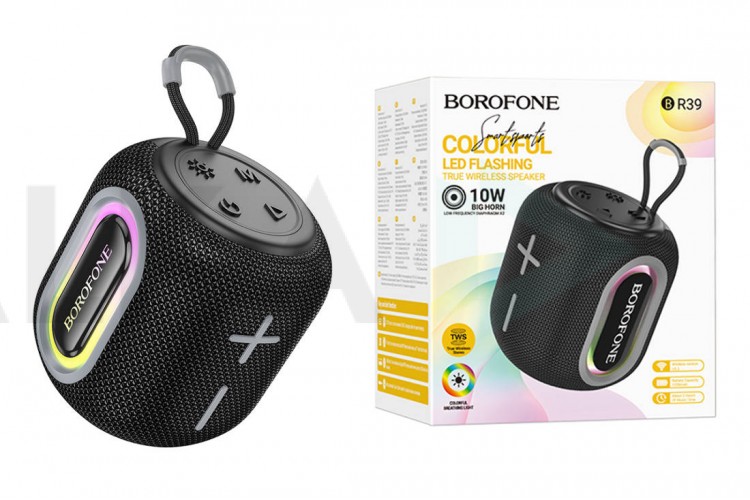 Портативная беспроводная колонка BOROFONE BR39 Kaya sports BT speaker (черный)