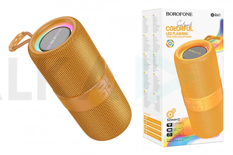 Портативная беспроводная колонка BOROFONE BR41 Dancer sports BT speaker  (оранжевый)