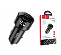 Автомобильное зарядное устройство АЗУ USB + Type-C HOCO Z42 Light road PD20W+QC3.0 (черный)