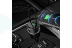 Автомобильное зарядное устройство АЗУ USB + Type-C HOCO Z42 Light road PD20W+QC3.0 (черный)
